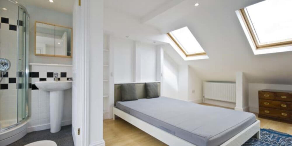 Flat roof dormer in home in Enfield