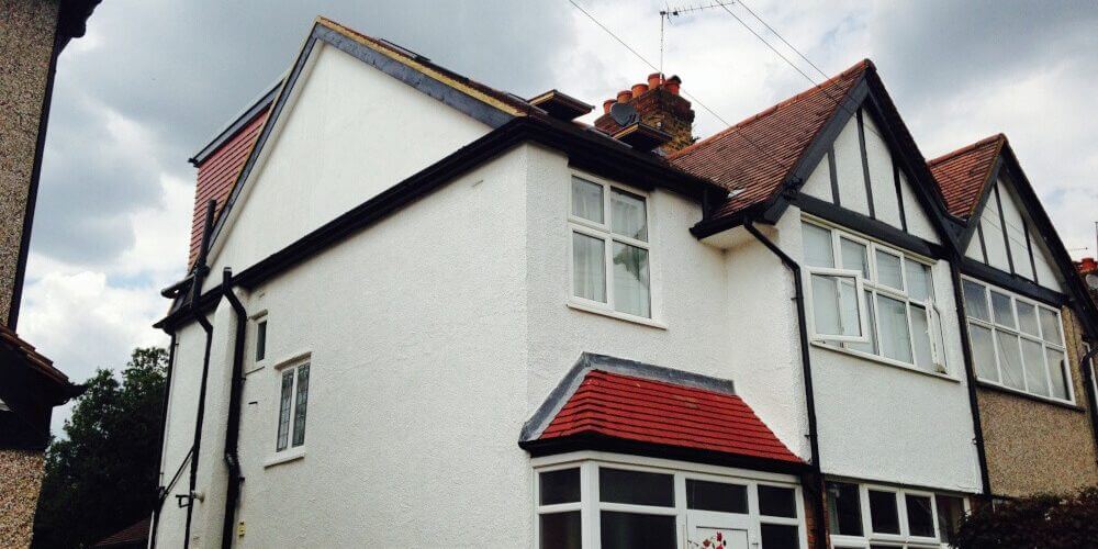Hip to gable flat roof dormer in Kingston upon Thames