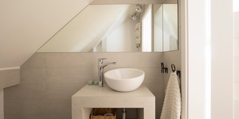 Pitched roof dormer loft conversion in house in Ealing