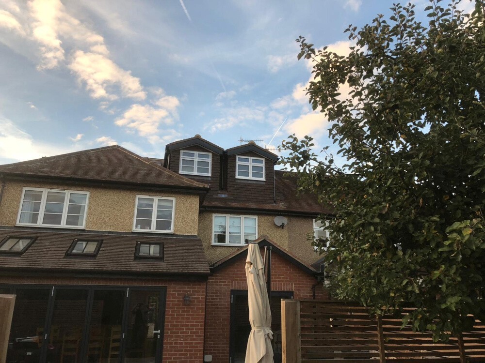 Pitched roof dormers on house in Windsor