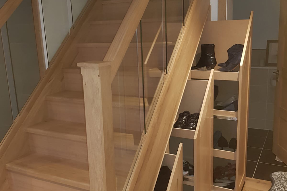 Storage under stairs