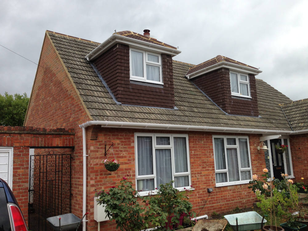 Pitched roof dormers on a bungalow in a house in Richmond